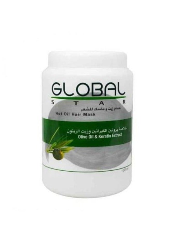 Hair Mask and Oil Bath with Keratin and Olive Oil 1500ml